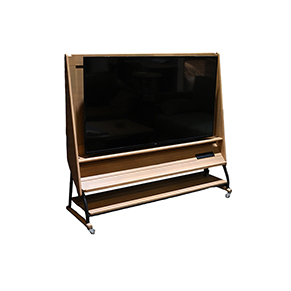 移动电视机架大款-胡桃色