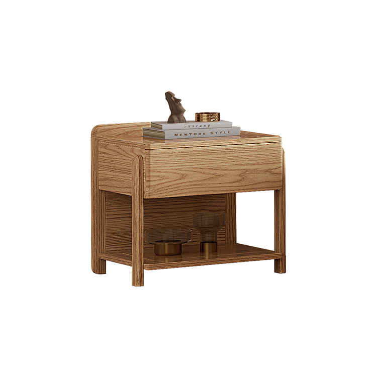 床头柜（暖杏色）