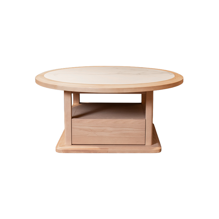 大圆几（暖杏色）