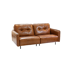 全皮两位沙发