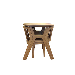 阳台一桌两椅火星岩色