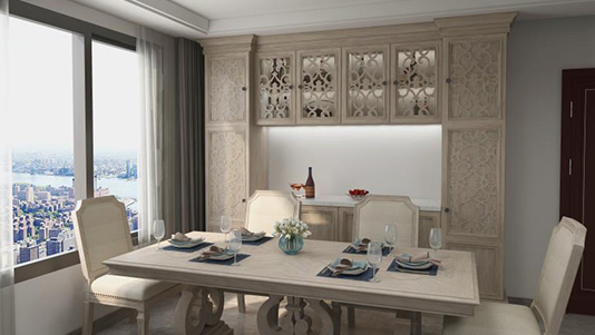 美式仿旧风格--实木油漆系列